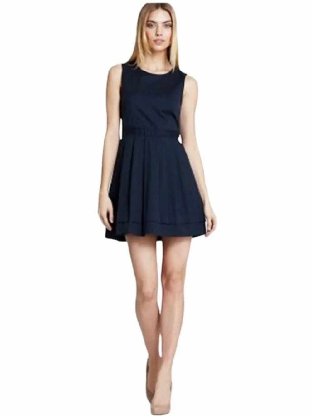 Theory Calyxa Dress - Sleeveless Blue A-Line
